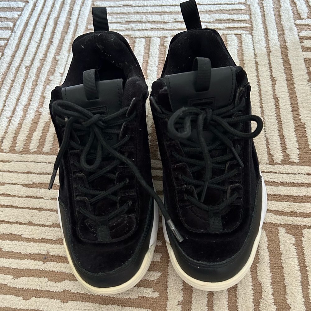 Black Sneakers with White Soles